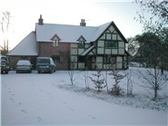 Farm house in winter